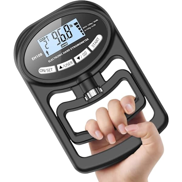 Hånddynamometer Gripstyrke Trener - Elektronisk Håndgrep Styrke Tester Grip