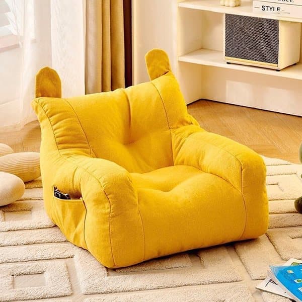 Enkel Sofa Barn Liten Sofastol Baby Lesekrok Barn-FF- Gul Gul