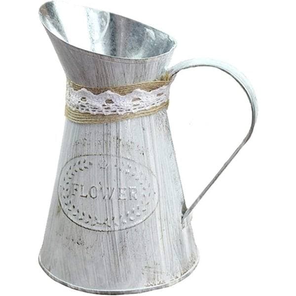 Blomsterkanne Gårdshus Shabby Chic Dekorativ Vase Landlig Stil
