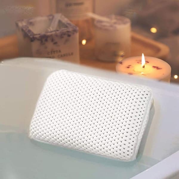 Badekarpute, Badekarpute Spa Hodestøtte med Sugekopper Badekarpute (8 Små Sugekopper, 27.9 x 17.8 x 5.1 centimeter)