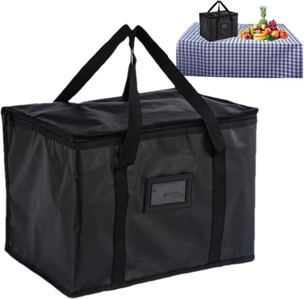 Myk kjølebag, 50L stor kjølebag, piknikveske, termisk matleveringsveske, isolert veske, kjølebag for camping, grilling, familie, utendørsreiser