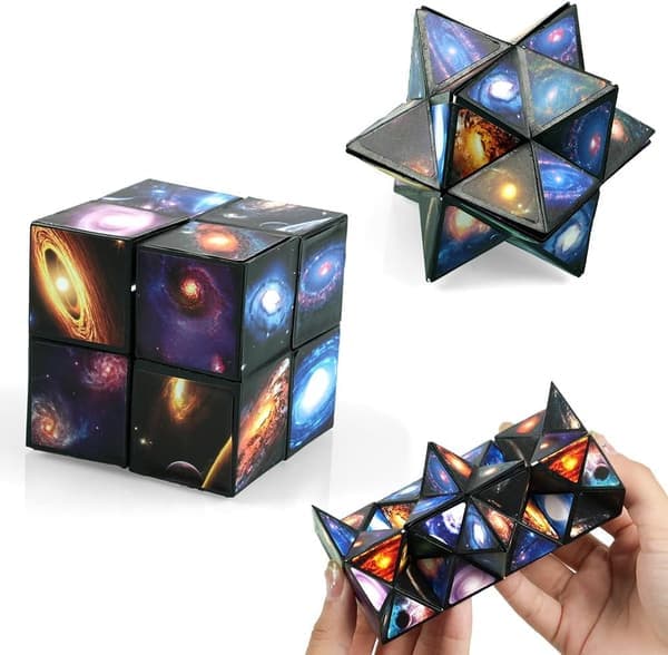 Stjerne kube magisk kube, stjernehimmel magisk kube Infinity, stressreduserende leketøy, 3D-puslespill, terning, gaveideer anti-stress kube