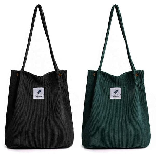 2025 Ny Kordfløyel Tote Bag, Kordfløyel Skulderveske Stor Kapasitet Dame Casual Tote Bag, Mote Shopping Tot
