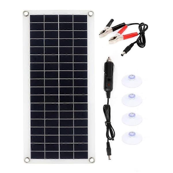 1000W Solcellepanel 12-18V Solcellepanel for Telefon RV Bil MP3 PAD Lader Utendørs Batteri Su