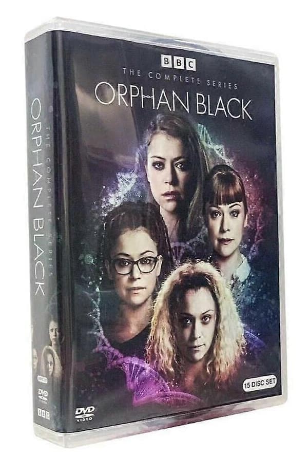 ORPHAN BLACK Komplett Serie Sesong 1-5 (DVD 2017 15-Disc Bokssett)