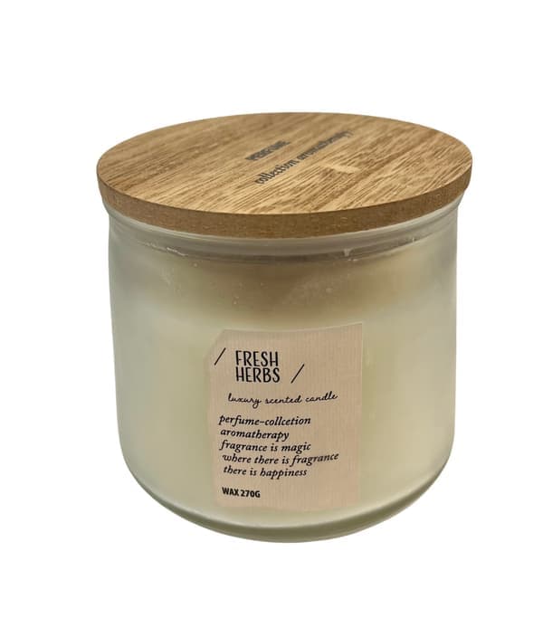 Doftljus Wood Wick Fresh Herbs 10 cm