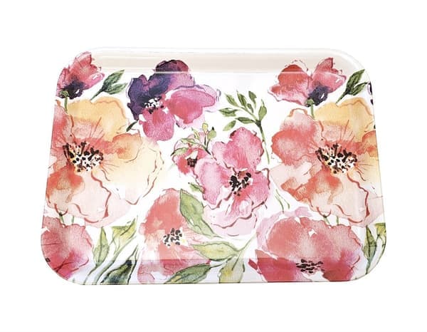 Bricka Blommor 43x32 cm