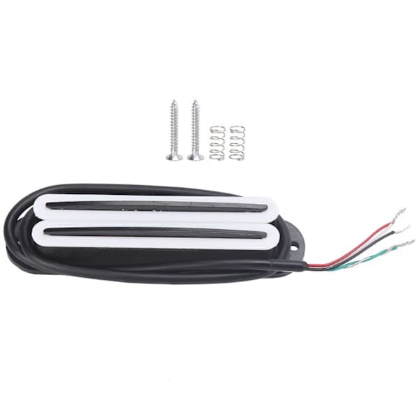 11K Dobbel Hot Rail Humbucker Pickup Keramisk Magnet ABS Elektrisk Gitar Tilbehør Hvit Svart