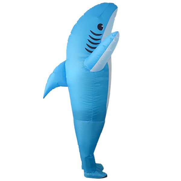 KZQ-Oppblåsbar Kostyme Juleopptreden Kostymer Halloweenkostymer Hai Blå Barnestørrelse Hai Blu Hai Blu_yux Hai Blu Shark Blu_yux