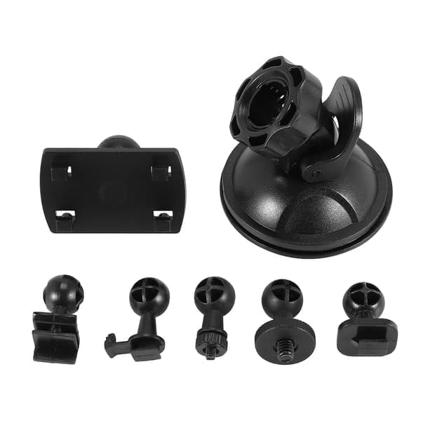 Bilsugerkopp for dashbordkamera-holder med 6 typer adapter, 360 graders vinkel bilmontering for kjøring DVR-kamera videokamera GPS-actionkameraer