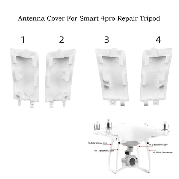 (nr. 1-4) Landegir-antennedeksel, erstatnings- og reparasjonsdeler for DJI Phantom 4 drone (FMY)