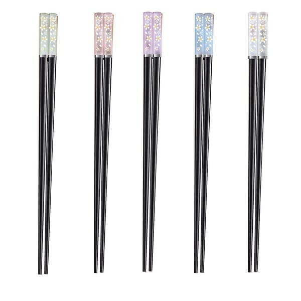 5 par gjenbrukbare glassfiber spisepinner oppvaskmaskin trygge