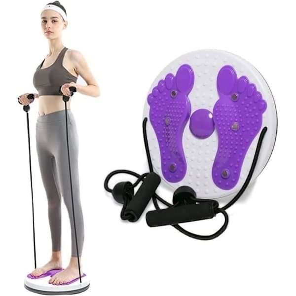 Twist Board Twist Waist, Twist Waist Disc med trekk tau, Fitness og trening, Twist Board for trening av midje