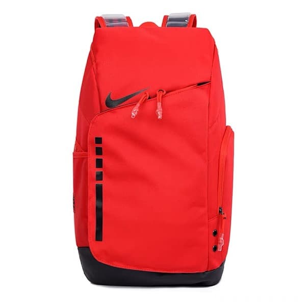 NIKES NIKES Ryggsekk med stor kapasitet Basketball Elite Luftputeryggsekk Reiseveske Treningsfritid Sportsbag Fitness Rød og svart