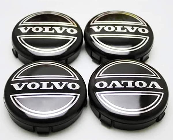 4 stk 64 mm navkapsler til Volvo C70 S60 V60 V70 S80 XC90, hjulnav, navkapselbeskyttelse