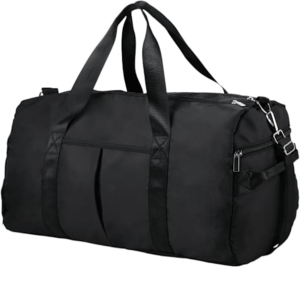 Gym Sportbag - Vanntett Reiseveske med Fuktlomme og Skoseksjon, 40L Tote Bag, Sportsreise Treningsveske
