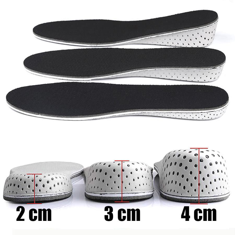 Skosåler / Bli Lengre Såle / Innlegg for Menn - 2 cm