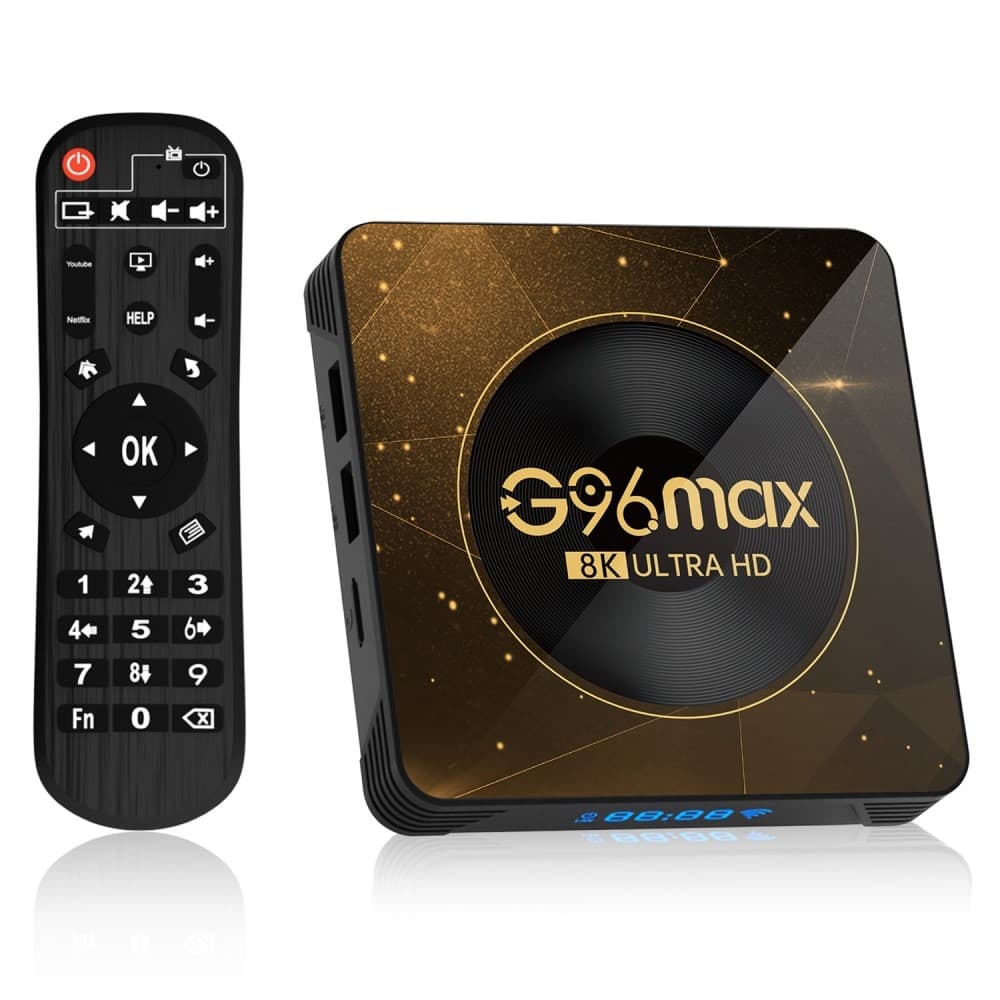 G96max 4+32 GB 8K Ultra HD Smart TV - boks H616 Android 13.0