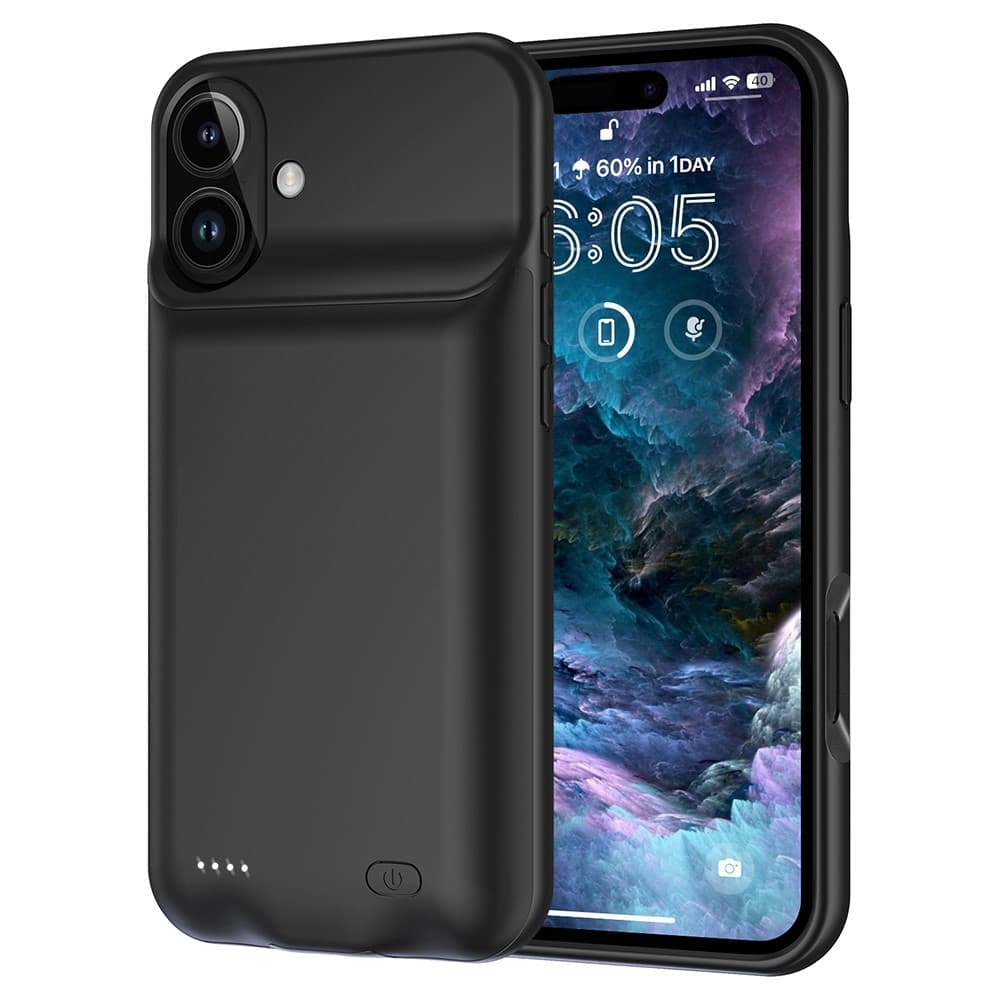 For iPhone 16 7000mAh oppladbart batterideksel Ladetui Powerbank