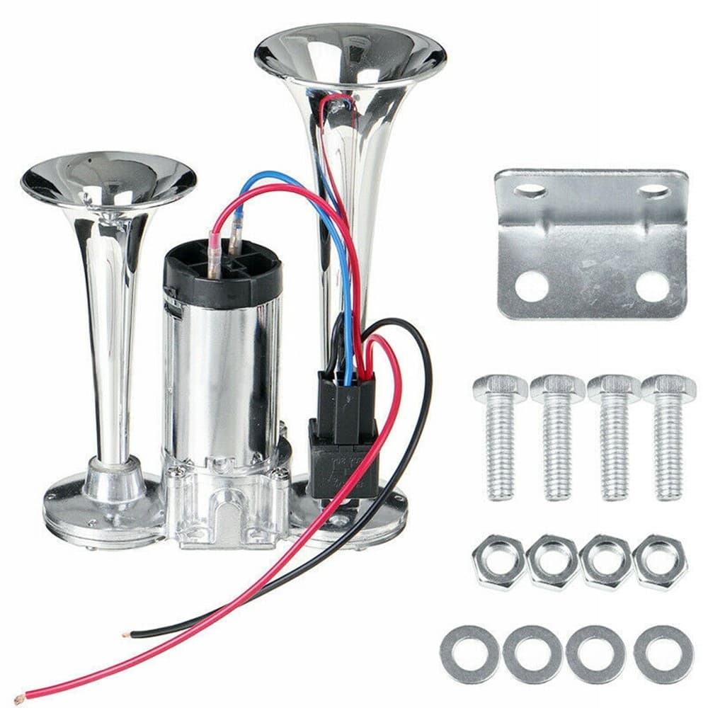 Horn Bilhorn 600DB Kraftig lyd Dual Tube bilhorn 12V kjøretøy elektrisk horn