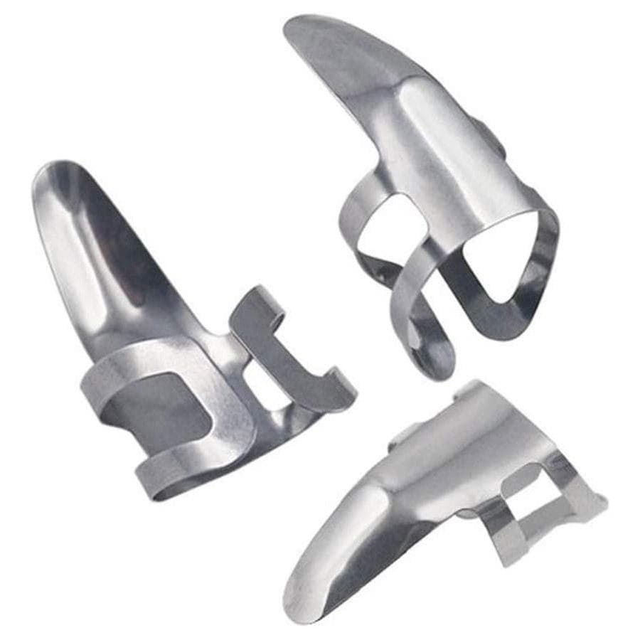 3x fingerplekter for gitar - rustfritt stål