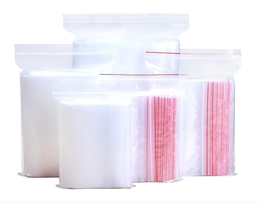 100 Ziplock poser, zipbags, ziplook 80*120mm