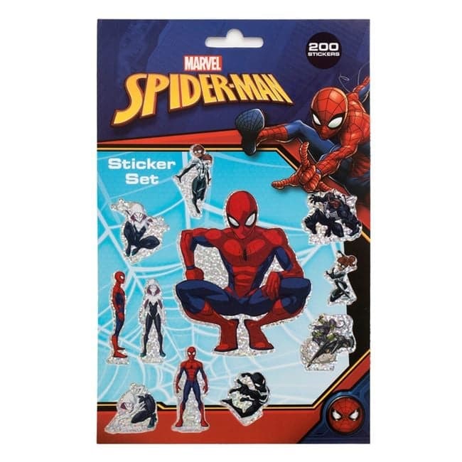 200 stk. Spiderman-klistremerker. 4 ark