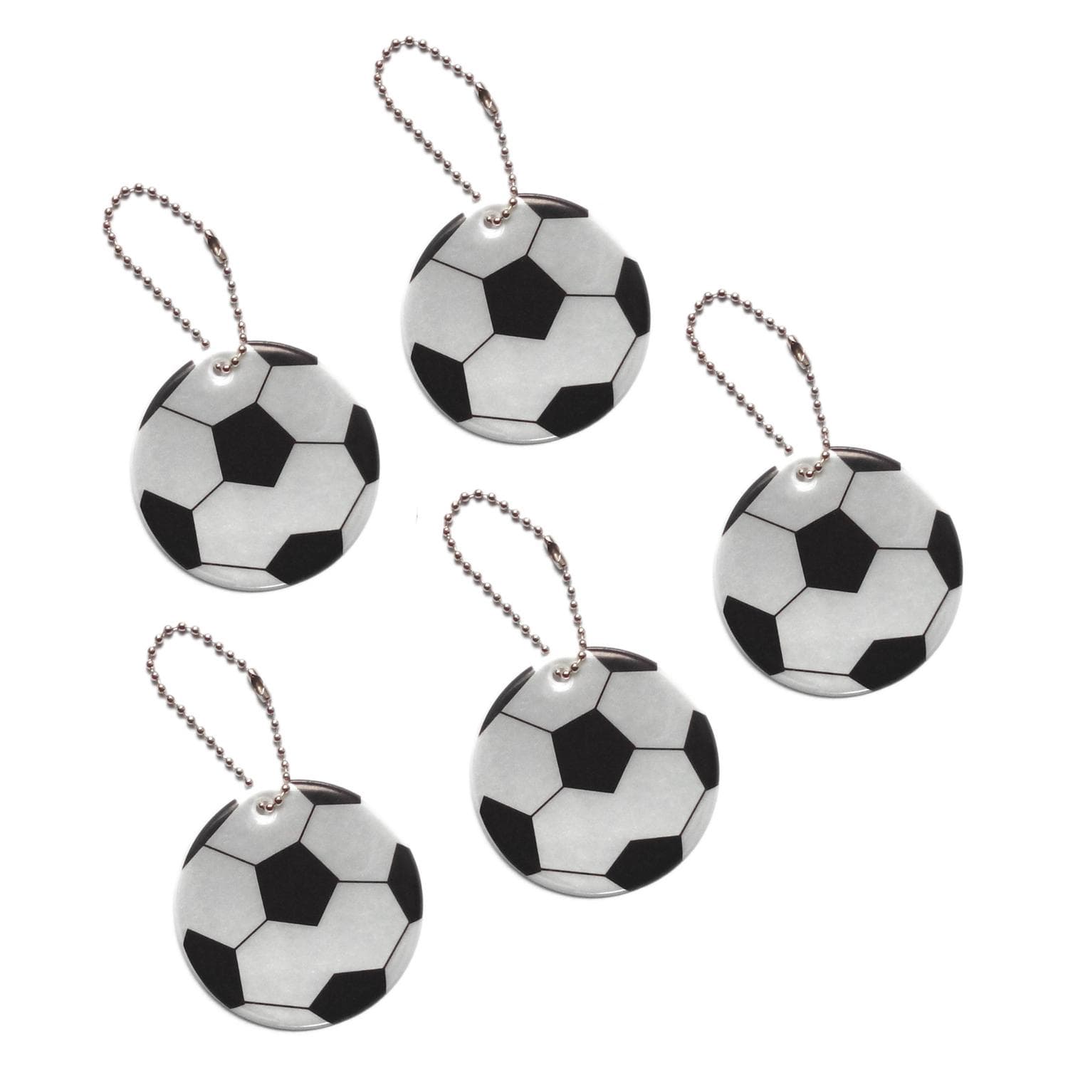 Reflex - Familiepakke - Fotball - Svart/Hvit - 5 stk