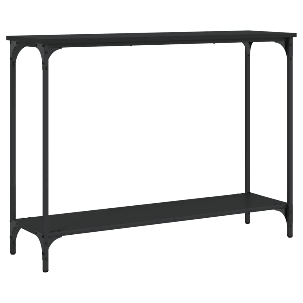 vidaXL Konsollbord svart 101x30,5x75 cm konstruert tre