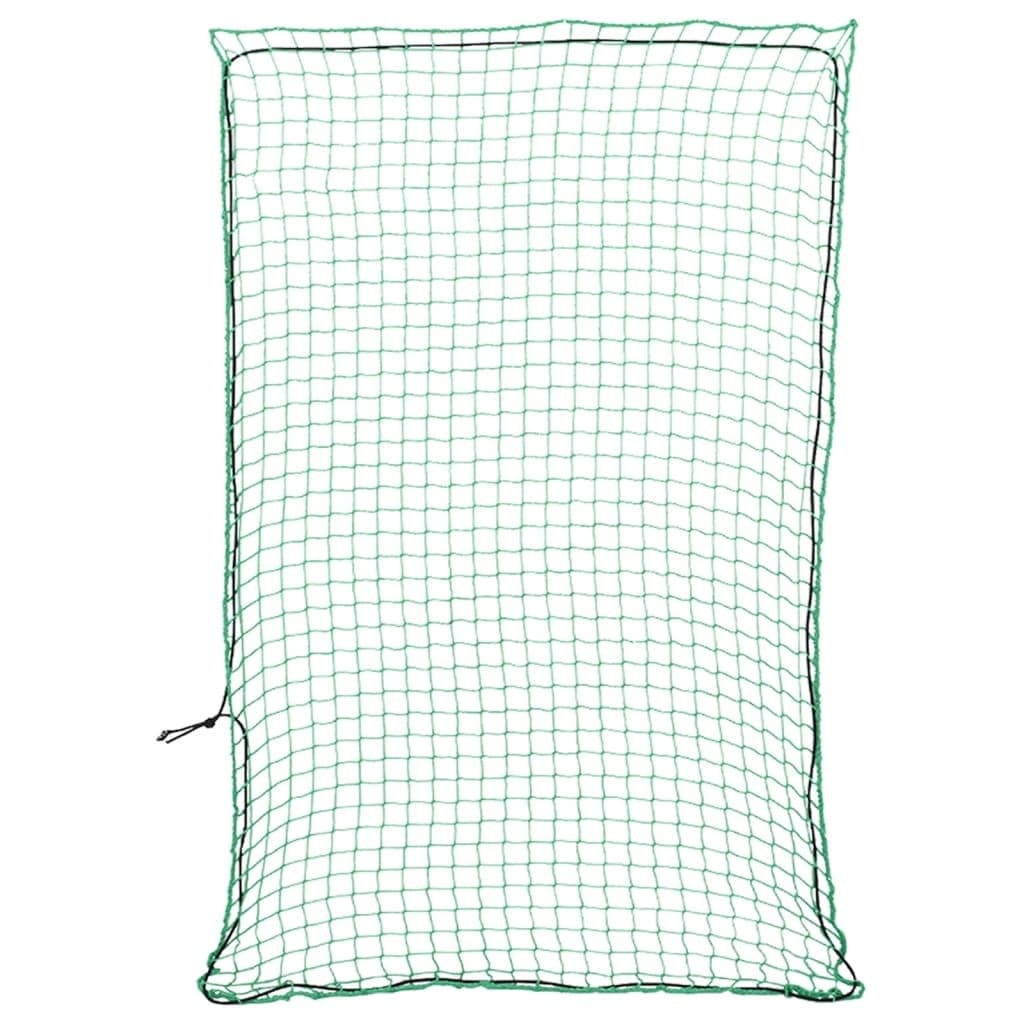 vidaXL Tilhengernett med elastisk tau grønn 3,5x2,5 m PP