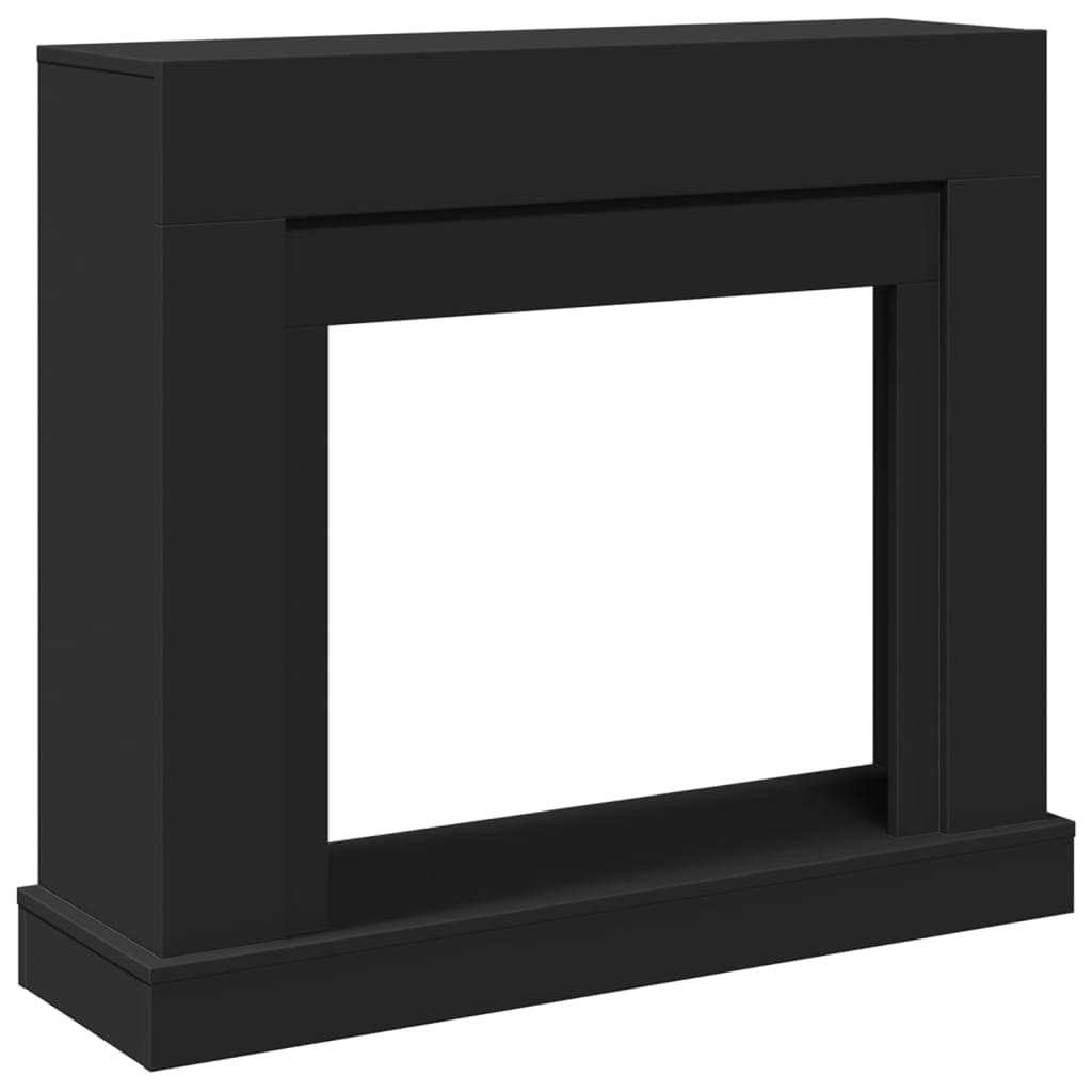 vidaXL Peisramme svart 100x30x87,5 cm konstruert tre