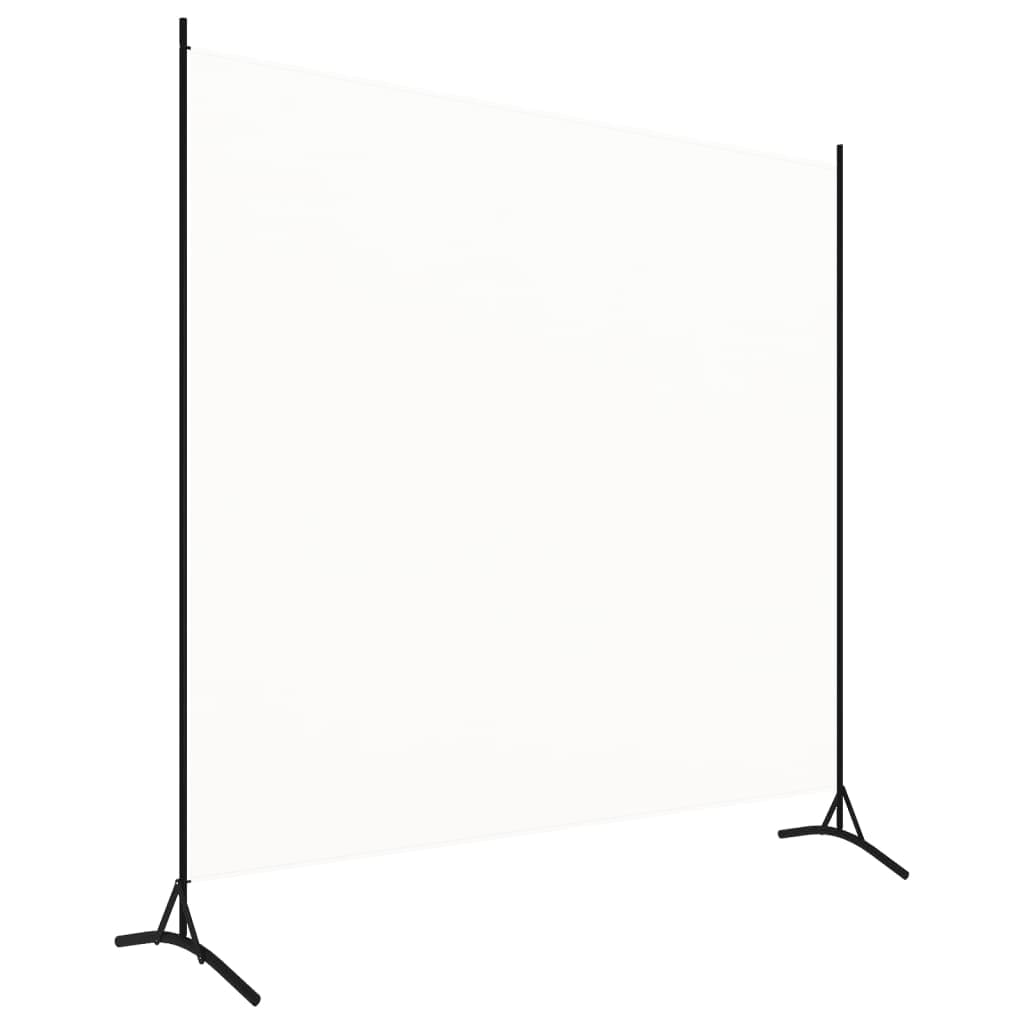 vidaXL Romdeler hvit 175x180 cm stoff