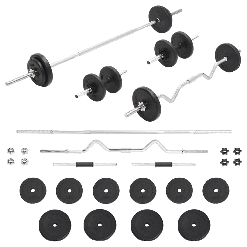 vidaXL Vektstang- og håndvektsett 30 kg