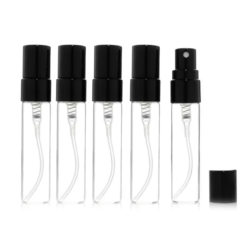 5-Pak - Sprayflaske / Miniflasker i Glass - 5 ml