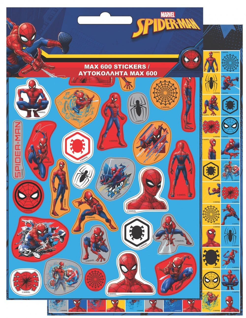 Spiderman Mørk 600-biters klistremerkesett