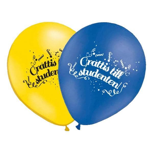 10-Pak - Ballonger Gratulerer til Studenten - Ballong Student