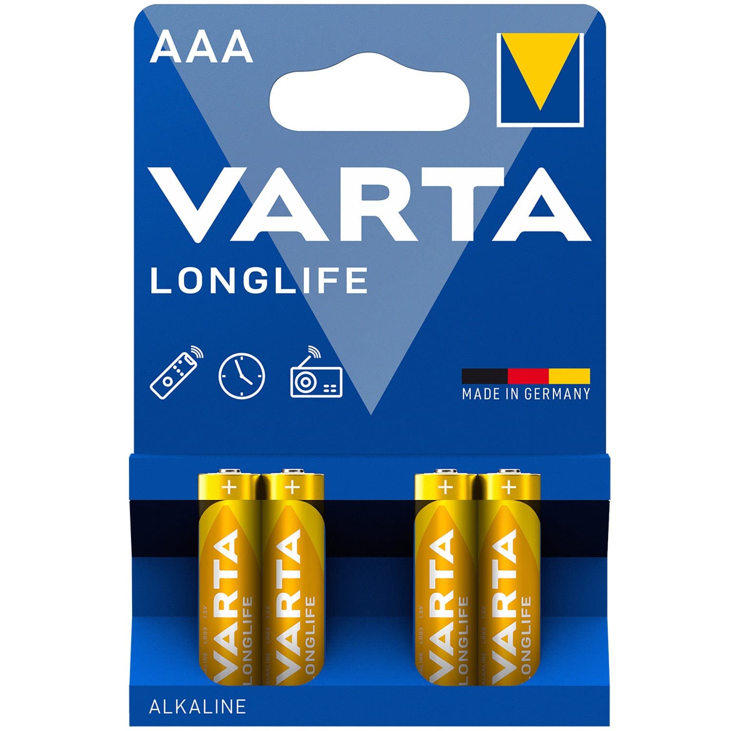 Longlife AAA / LR03 batteri 4-pakning