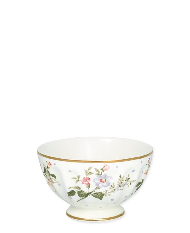GreenGate – 2 x French Bowl "Asta Hvit"