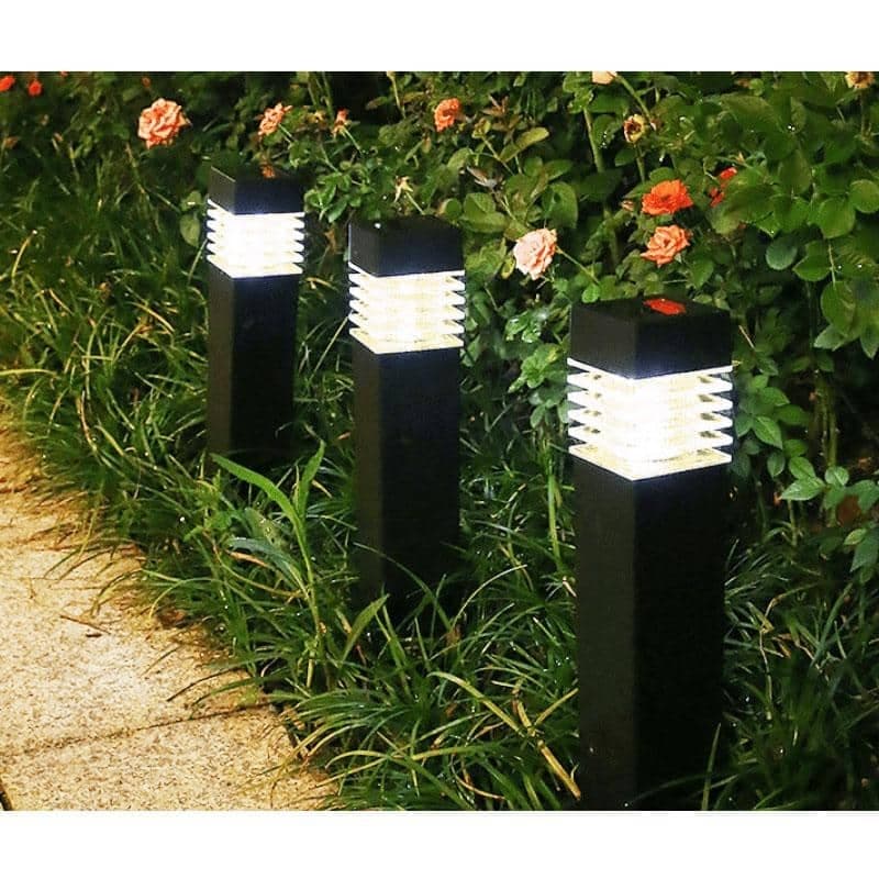 Solcellelampe m/spyd til hagen, 4-stk.