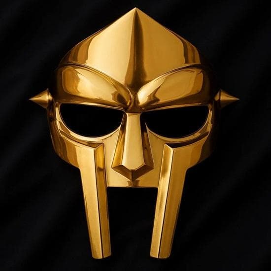 MF DOOM Skurk Ansiktsmaske Rap Ikon Samleobjekt Hip Hop Maske for Cosplay Halloween Gave