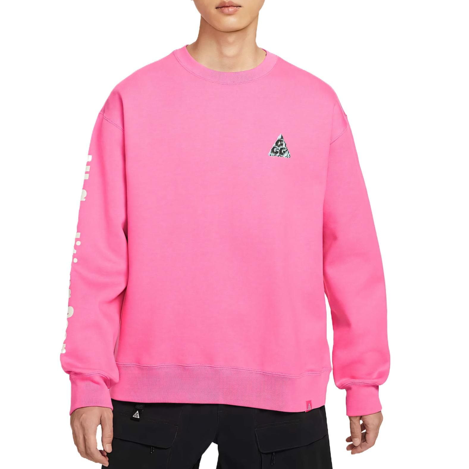Nike ACG Serie Therma-FIT Tuff Fleece Komfortabel Ensfarvet Trykt Genser Herre genser HV1120-684 cm