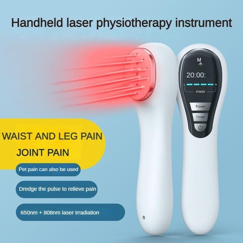 Halvleder rødt lys instrument assistert infrarød terapi enhet Håndholdt laser mudring Meridian smertelindrende behandlingsinstrument