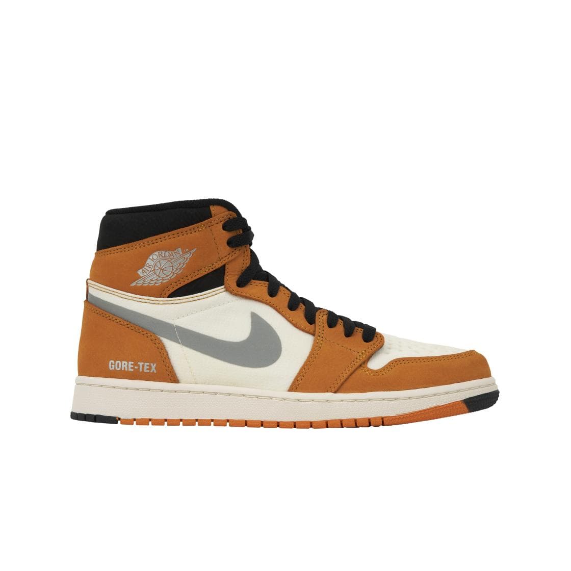Air Jordan 1 High Element GORE-TEX Light Curry Herresneakers Oransje Kardinalrød Seil DB2889-700 cm