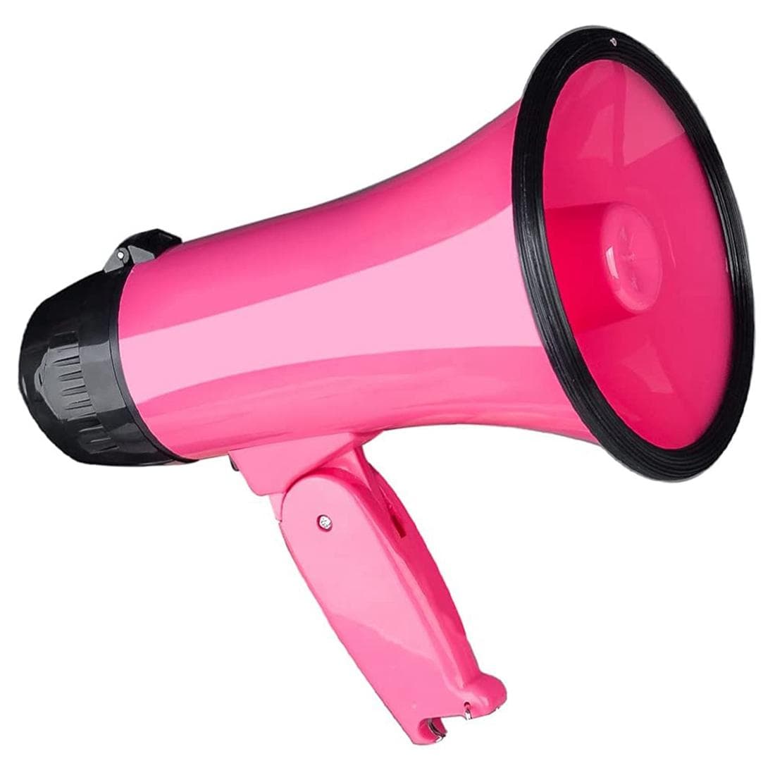 25 Watt Kompakt Megafon Høyttaler Pa Bullhorn - Med Innebygd Sirene, Stemmeopptaker, Flaskeåpner, rosa