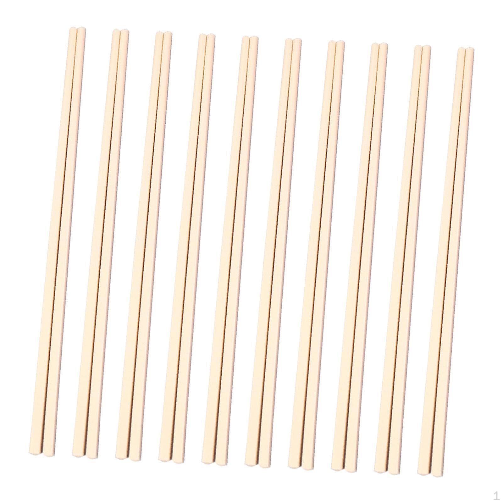 20 Pieces Chopsticks Japanese Food Cooking 10.6 in Chinese Svart