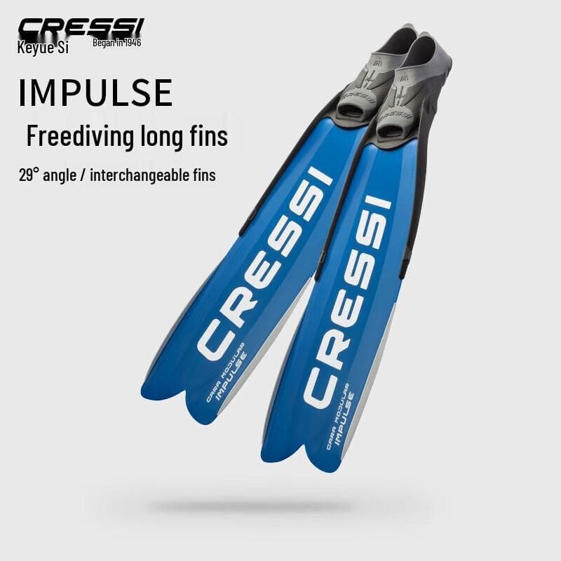 Cressi Impulse Profesjonelle Fridykkerfinner Blå