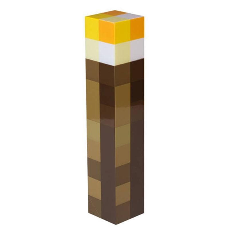 Light Up Torch 28CM høy lysstyrke LED Minecraft håndholdt eller veggmontert lommelykt