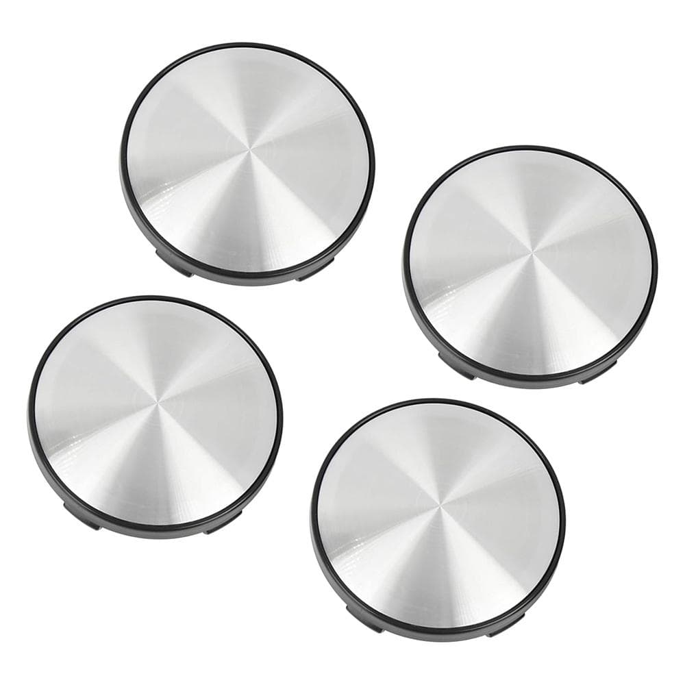 Universal 60mm Dia Svart 5 Klemmer Bil Hjul Senter Dekk Nav Kapsler Deksel Pakke med 4