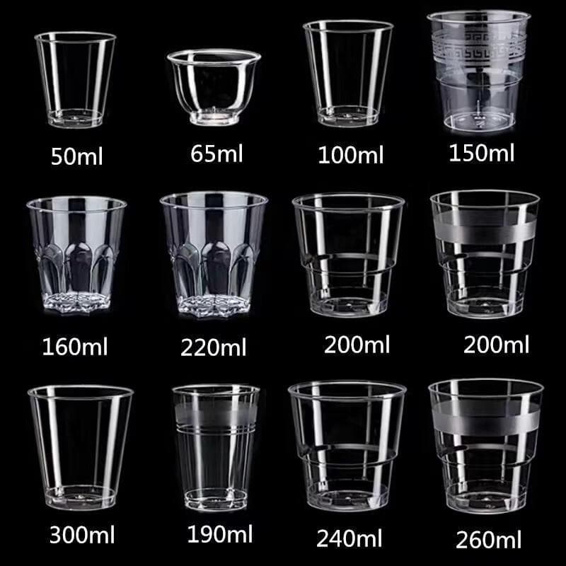 JingJingRS 120 ml Engangs Klare Plastkopper