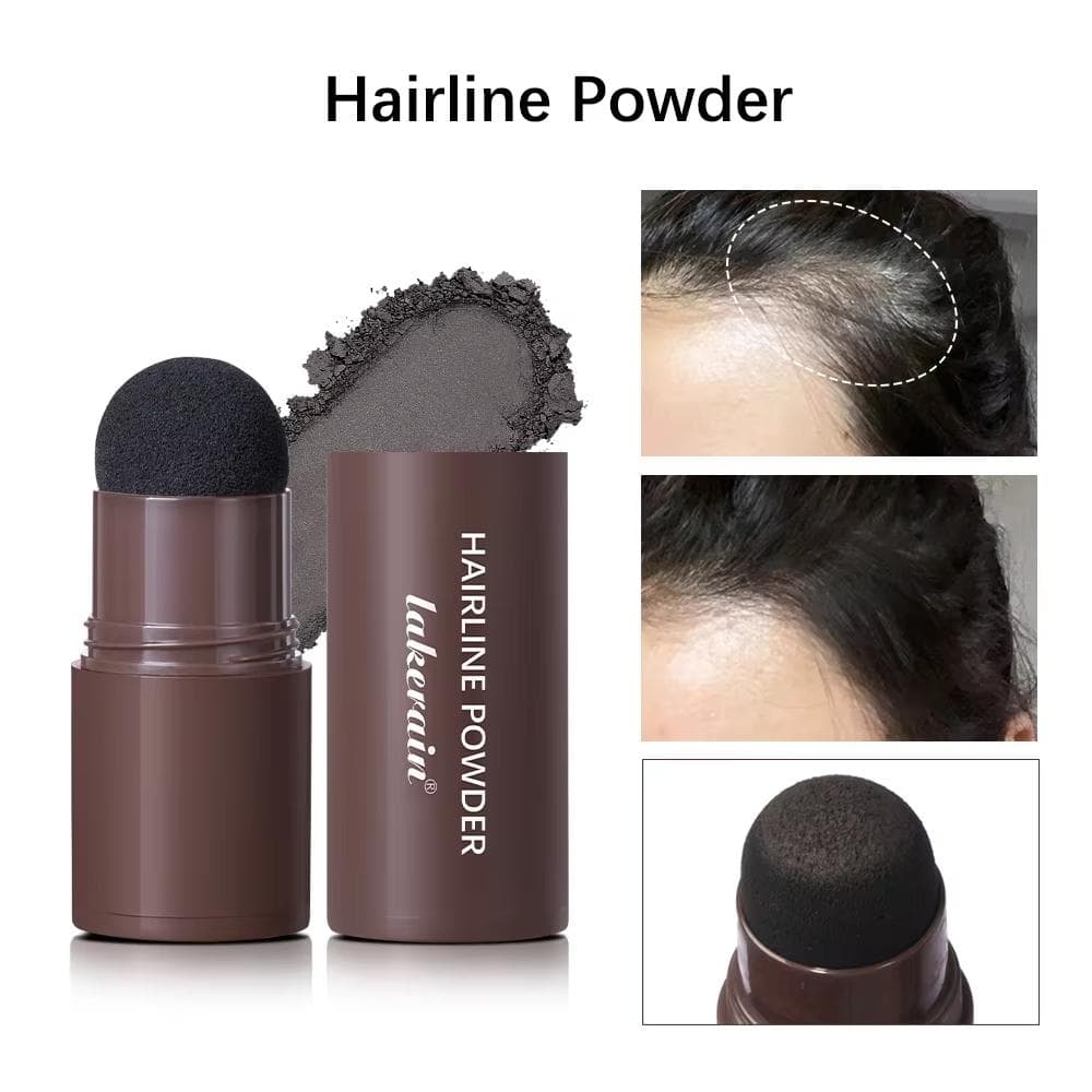 Vanntett Hårfestelinje & Root Concealer Penn – Øyeblikkelig Grådekning med Lett Blandbar Pudderstift for Normalt Hår